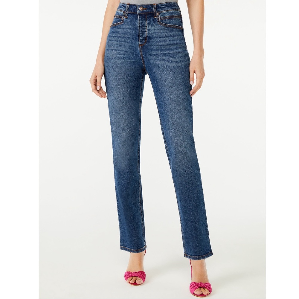 SCOOP | Phoenix 90’s Slim Straight Jeans - Dark Wash - Size 8